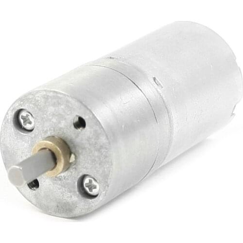 300RPM DC 12V 0.03A High Torque Gear Box Electric Speed Reduce Motor Silver