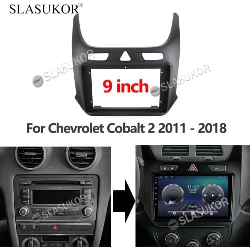 9 INCH Audio Fitting For Chevrolet Cobalt 2 2011 - 2018 Board Control CANBUS Work Stereo Panel Dash Installation DVD Frame 2din