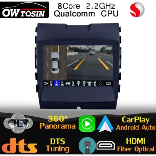 9" IPS Qualcomm 8Core Android For Ford Edge 2 2015-2018 Car Media DTS HIFI 360 Camera GPS Radio Optical HDMI 4G LTE WiFi Stereo
