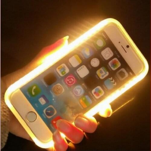 Selfie Light Phone Case For iPhone XS Max XR X Case For iPhone 11 12 Pro MIni With Lights Flash Luxury For iPhone 7 8 Plus Cover