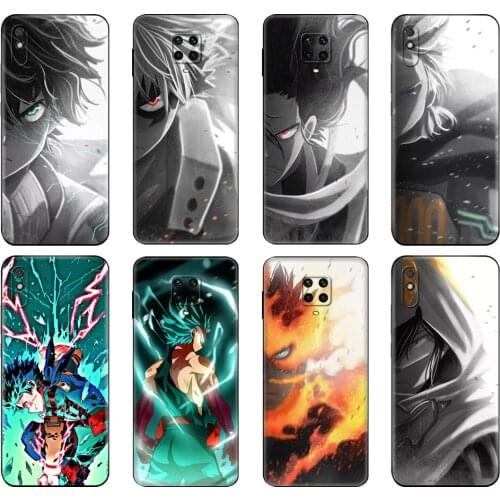 Black tpu Case For Xiaomi Redmi 7A 8 8A 9 9A 9C Case Redmi Note 8T 8 Pro T Note 9 9S 9 Pro Case My Hero Academia
