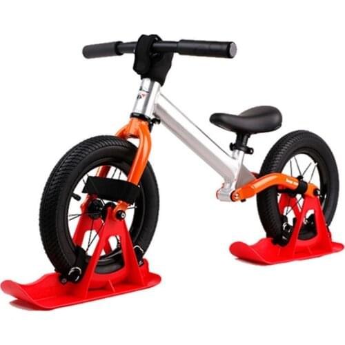Sled Childrens Pedal Bike Wheel Parts Skiing Snowboard Supplies Outdoor Sports White New 12 Inch Childrens Balance Bike