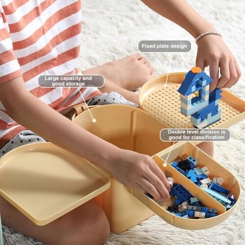 Childrens Portable Toy Storage Box, Sundry Storage Box, Plastic Sorting Box, Building Block Snack Storage Box Home Organization