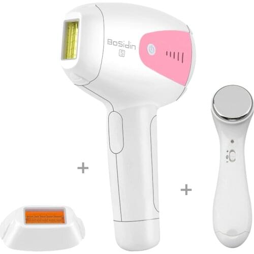 Bosidin 2 in 1 Laser Epilator IPL Permanent Laser Hair Removal Home Bikini Trimmer Electric Photorejuvenation Depilador Laser
