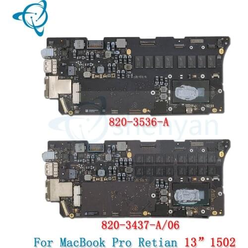 Shenyan 820-3536-A 2013-2014 A1502 Motherboard for Macbook Pro Retina 820-3476-A logic board EMC 2678 EMC 2875 ME864xx/A