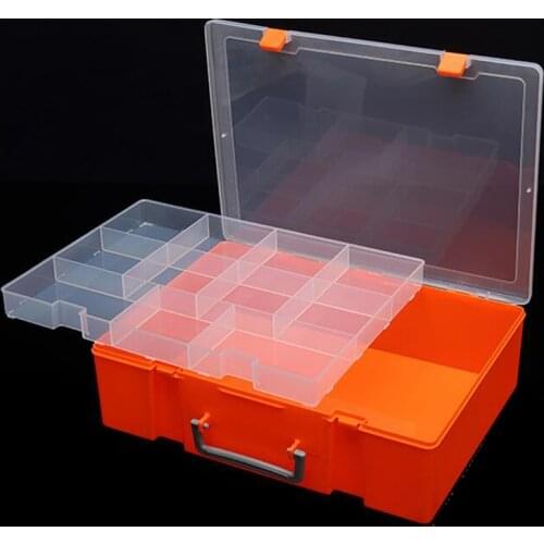 Multi Tiered Toolbox Water Proof Engineering Plastic Tool Box for Electronic Components SMD SMT Screw Screwdriver Storage Case