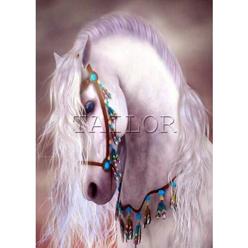Cuadros full square 5d diamond painting kit set complet embroidery Cross stitch dirll drawing mosaic animal horse unicorn art 11