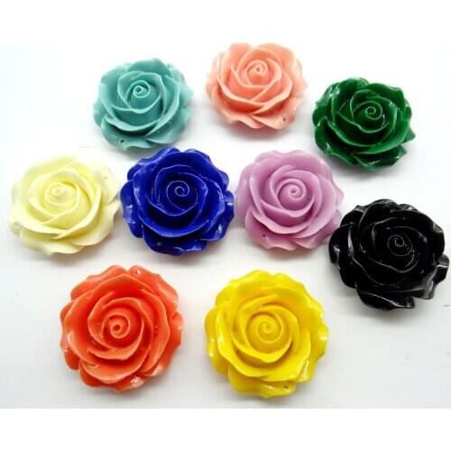 Natural Chinese Organic Cinnabar Quartz crystal carve of flower charm Pendant for diy Jewelry making Necklace Accessories6PCS S3