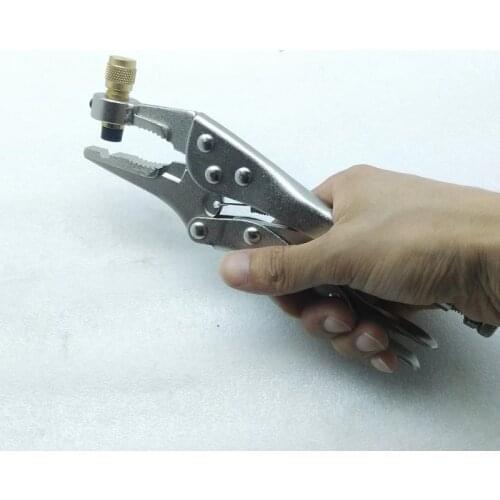 New 1pcs Freon recovery pliers Refrigerant Recovery Refrigeration Tube Steel Locking Plier Air conditioning repair