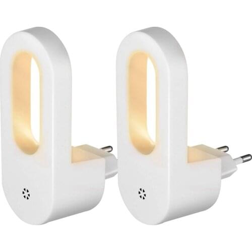 New Night Light Socket With Twilight Sensor, Led Night Light Kids, Warm White Night Lamp, Energy Saving For Kids Room, Bedroom