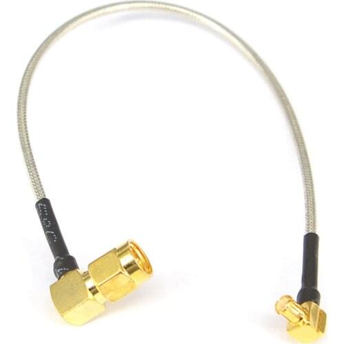 SMA Male Rightangle to MCX Male Rightangle Cable RG405 Semiflexible Cable 20cm,50cm,100cm,200cm
