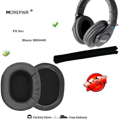 Replacement Ear Pads for Shure SRH440 SRH-440 SRH 440 Headset Parts Leather Cushion Velvet Earmuff Earphone Sleeve Cover