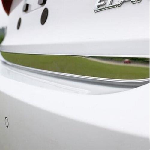 STYO Car stainless steel Rear Trunk Lid Cover Trim for 2016 Elantra