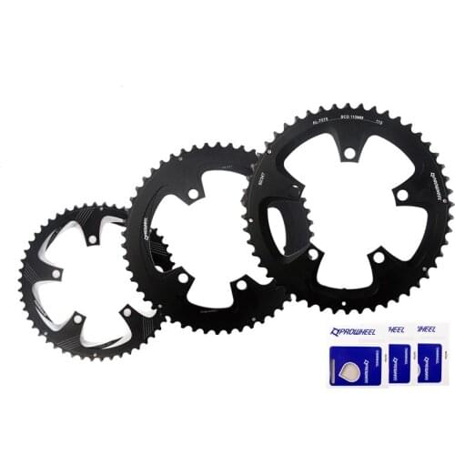 PROWHEEL Bicycle Chainwheel 110BCD 130BCD Crank Oval Round 34T 39T 50T 53T Narrow Wide Chain Wheel Road Bike Chainring