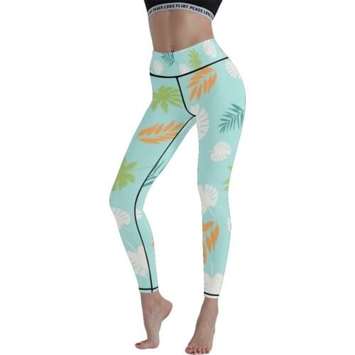 High Waist Sports Leggings Female Digital Printing Push-up Yoga Pants Gym Exercise Fitness Running High Stretch Yoga Leggings