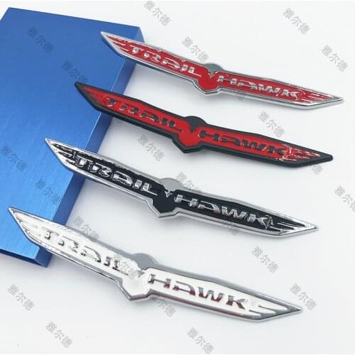 1pcs 3D metal car stickers emblem Badge for JEEP Grand Cherokee Little Red Eagle Label Trail hawk decal car styling Accessories