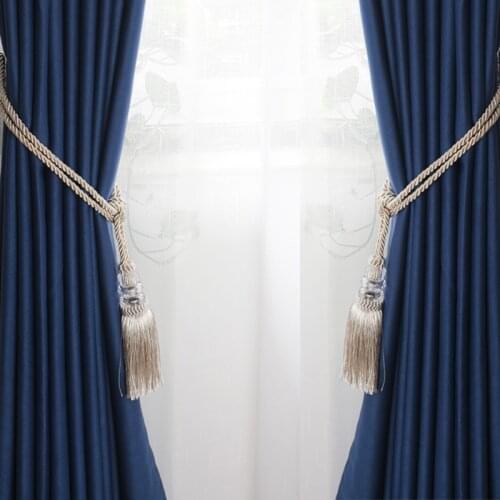 1Pc New Crystal Beaded Tassel Curtain Tieback Decorative Curtain Tie Home Decor Cord for Curtains Buckle Rope Room Accessories