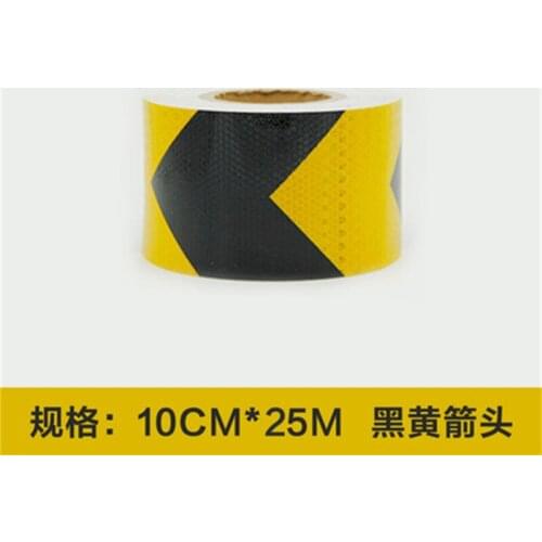 1PC reflective tape 10cmx25M Road safety warning tape reflective sticker Warning strip Reflective film body sticker