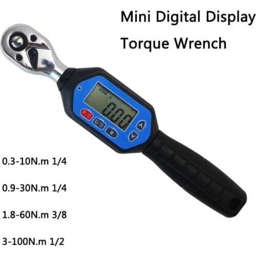 10-100N.m Digital Torque Wrench Adjustable Mini 2% Accuracy Professional Bike Car Repair Digital Torque Wrench Tools