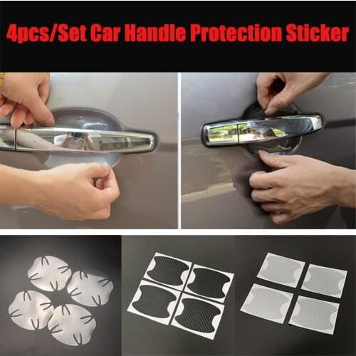 4pcs Car Door Handle Bowl Protector Sticker for SsangYong Actyon Turismo Rodius Rexton Korando Kyron Musso Sports XLV Tivolan