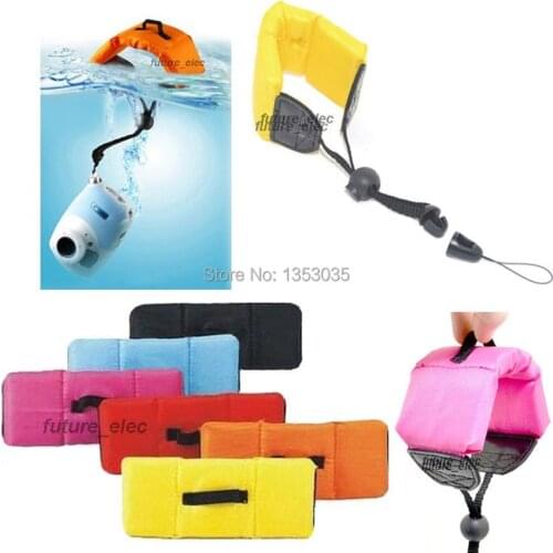 6Pcs Yellow Blue Red Orange Black Water proof Waterproof UnderWater Floating Afloat Foam Hand Arm Wrist Strap for Digital Camera