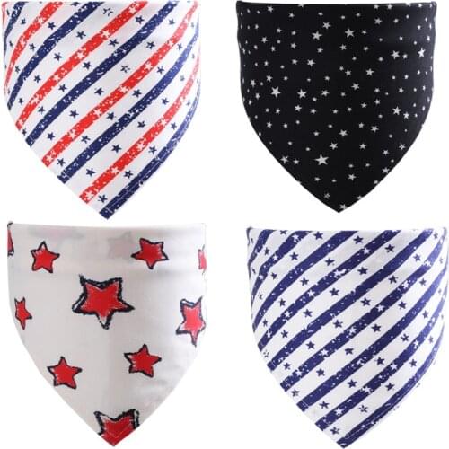 New Star Pattern Pet Cat Dog Bandana Collar Neckerchief Triangle Neck Scarf Saliva Towel Pet Fashion Accessories