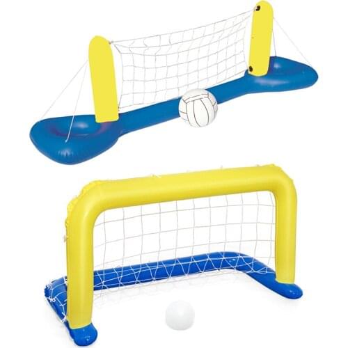 Pool Water Inflatable Volleyball Basketball Ball Net Parent Child Beach Toy Adult Childrens Swimming Inflatable Stand Handball