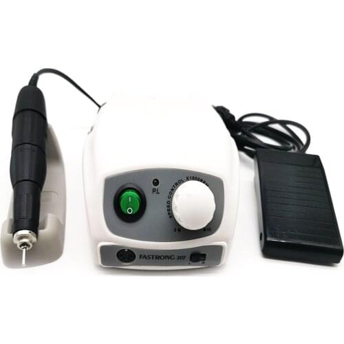 40000RPM STRONG 207B Control Box & STRONG 210 102L Micromotor Handpiece Electric Manicure Drill Set For Nail polishing device