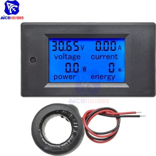 Diymore Digital Multimeters 100A AC 80-260V Power Energy Analog Voltmeter Ammeter Watt Amps Volt Meter LCD Panel Monitor with CT