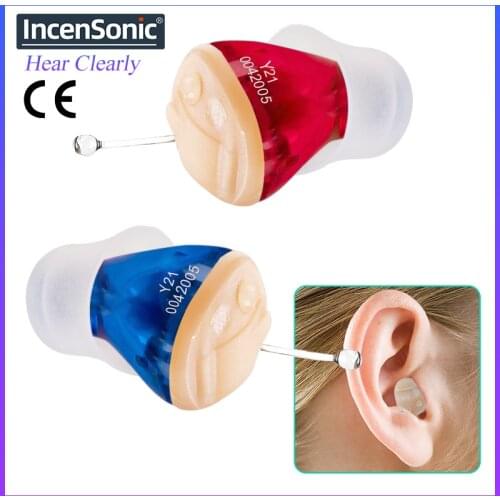 ITC Digital Hearing Aids Audifonos Mini Tuneable Sound Amplifier for Elderly Y21 Portable Invisible Hearing Aid