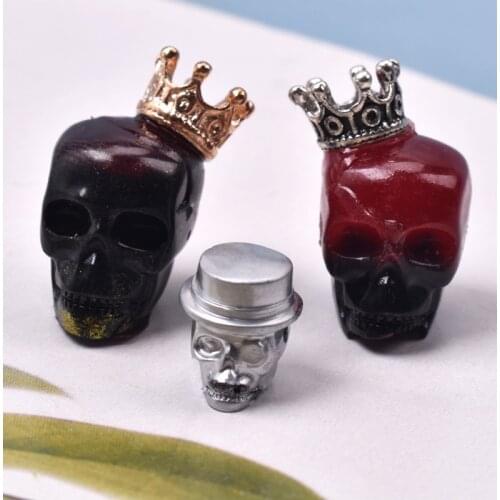 DIY Epoxy Resin Molds Pendant Pirate Civilian Gentleman Skull Bracelet Beads Silicone Mold DIY Jewelry Making