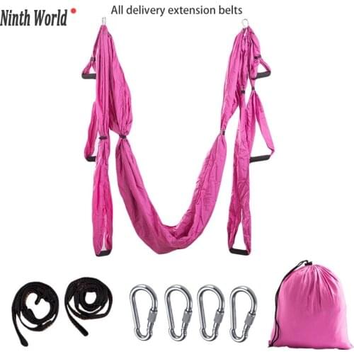 Aerial Yoga Hammock Anti-Gravity Yoga Hammock Full Set 6 Handles Hammock Swing Gym Hanging Belt Swing Strap Pilates