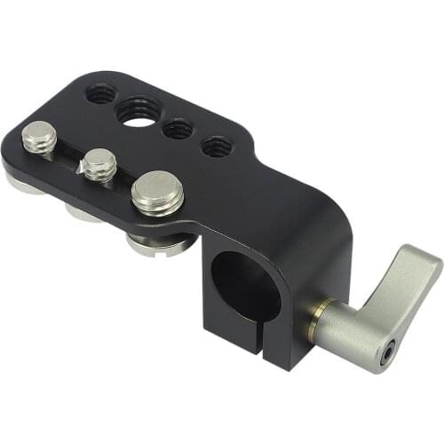 Haoge VA-PC01 Multifunction 15mm Rod Clamp Mount with Plate and 1/4” 3/8" Screw for Camera DSLR Rig