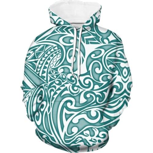Hoodies Fashionable Girls Hoodie Hoodie Women Customized Polynesian Style Retro Long Sleeve Plus Size Women Pullover Hoodies