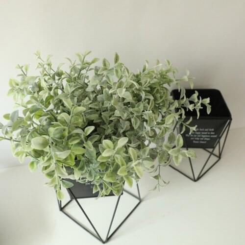 Artificial plant Eucalyptus Desktop Single Plastic Branch plant wall accessories Wedding Home office decoration Fake green grass