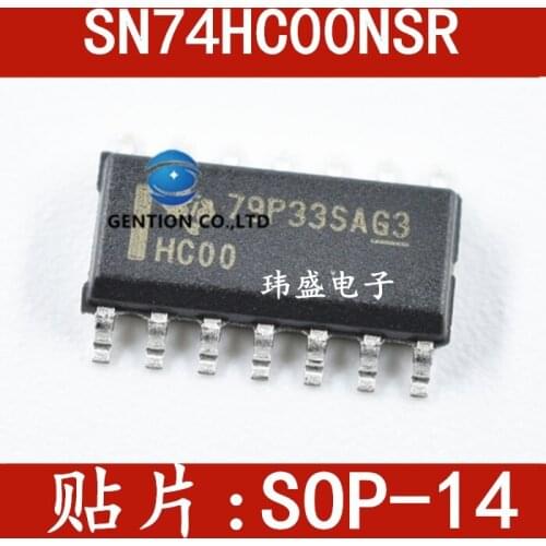 20PCS SN74HC00NSR 74HC00 SOP14 absorbing 5.2 mm logic chip in stock 100% new and original
