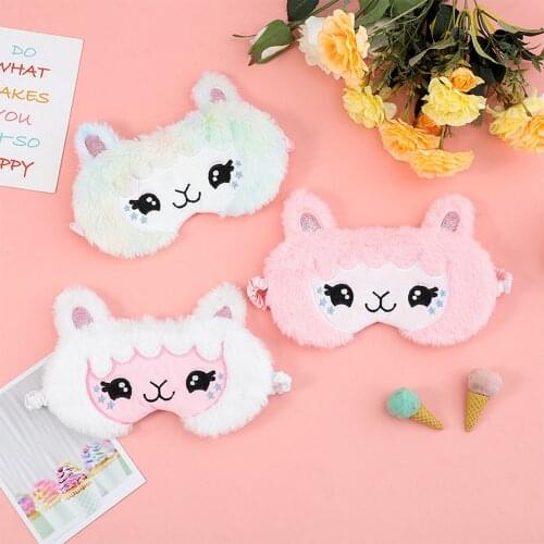 Plush sleeping Mask Aid Sheep Cloud Cute Night Mask Sort Eye Bandage Cover Blindfold For Women Eyepatches Dream Health Relaxed