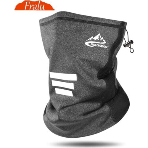 FRALU New Summer Winter Cycling Bandana Outdoor Windproof Thick Warm Mens Scarves Headgear Elasticity Adjustable Face Scarf