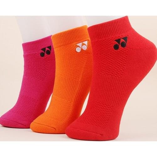 Couple Towel bottom badminton Female male Short Socks sweat-absorbent anti-slip Sport Socks 3 Pairs meias esportivas Freeship