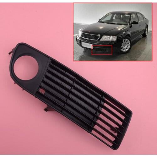 Right Front Bumper Fog Light Grille Cover Car 4B0807682 4B0807682M Fit for Audi A6 C5 1998 1999 2000 2001 2002 Pre-facelift