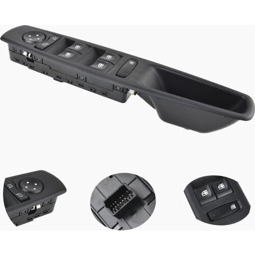 13Pins Power Window Switch 80961-0016R 809610016R For Renault Megane MK3 2008-2016 High Quality