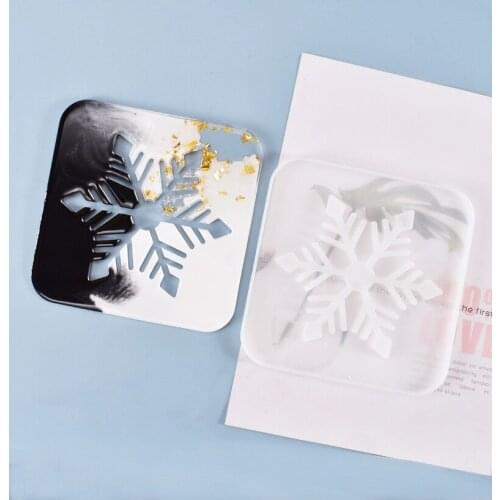 Hollow snowflake coaster silicone mold jewelry making UV epoxy resin mold craft tool home Decoration Craft Tool art