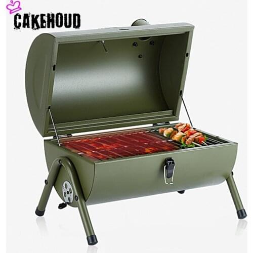 CAKEHOUD Portable Outdoor Barbecue Home Indoor Charcoal Barbecue Camping Hiking Wild Kebab Thickened Carbon Grill Barbecue Tool