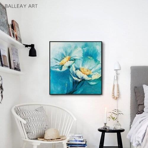 Big Flower Poster Abstract Oil Painting Wall Art Pictures Living Room Wall Art Canvas Paintings Home Decorative Printing Posters