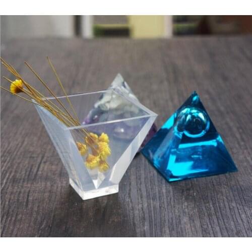 Pyramid Silicone Mold for jewelry 60*60*60mm Pyramid charms pendant Resin Silicone Mould handmade tool crystal epoxy resin molds