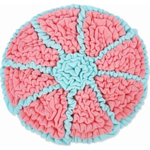 Pet Dog Snuffle Mat Pet Sniffing Training Blanket Detachable Fleece Pads Dog Mat Relieve Stress Nosework Puzzle Toy Pet Nose Pad