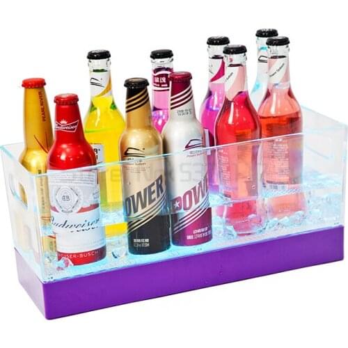 Luminous ice bucket plastic beer frame 1 dozen cocktail bucket ice grain bucket soda products