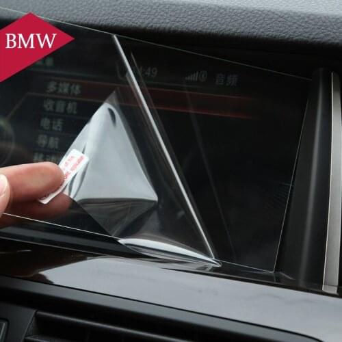 Car Styling Center Control GPS Navigation Screen Protection Trim Panel For BMW 1 2 3 4 5 6 7 Series X1 X3 X4 X5 X6 Accessories