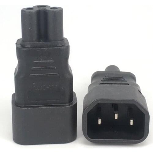 Universal Power Adapter IEC 320 C14 to C5 Adapter Converter C5 to C14 AC Power Plug Socket 3 Pin IEC320 C14 Connector HOT SELL