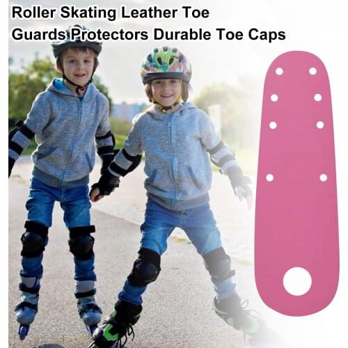 Quad Roller Skate Toe Guard Cover Protector Skating Sliding Front Cover Accessories Women Girls Colorful Mircofiber Leather